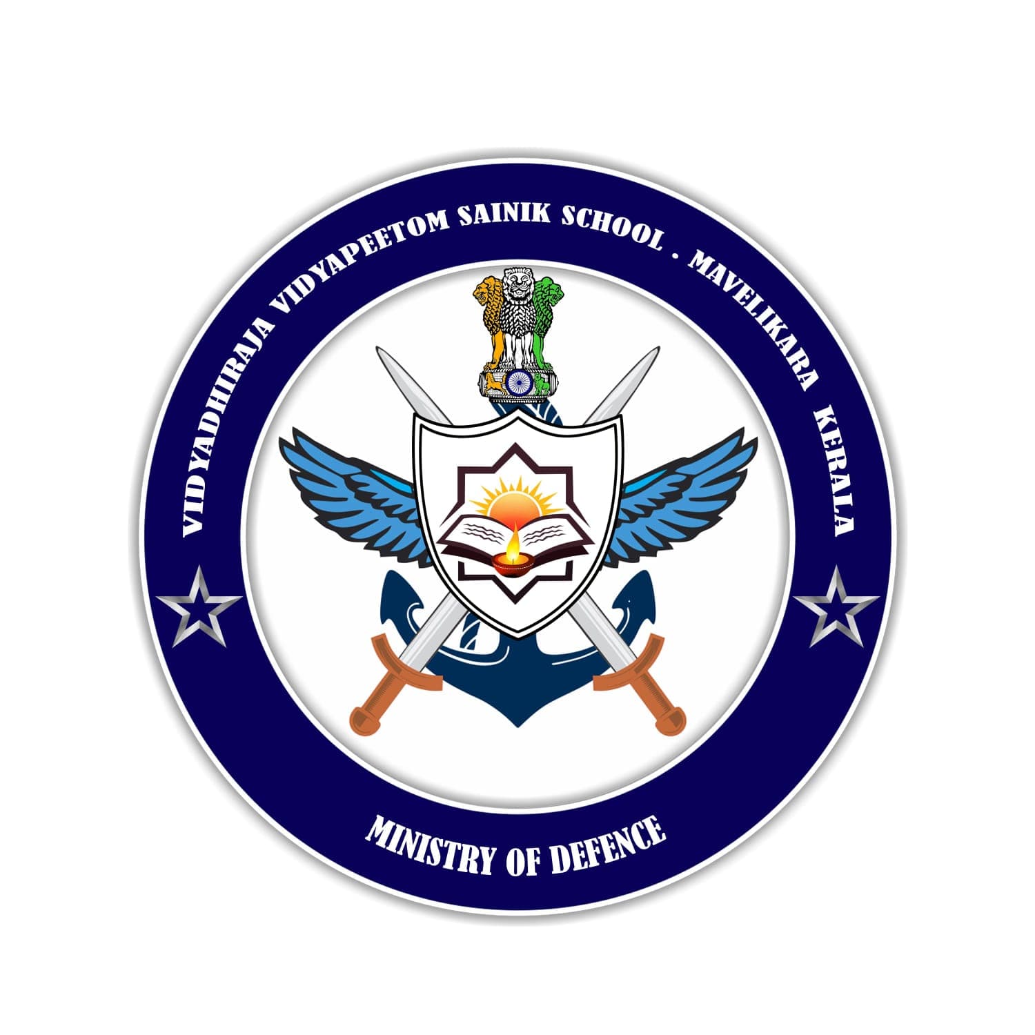 Vidyadhiraja Vidyapeetom logo